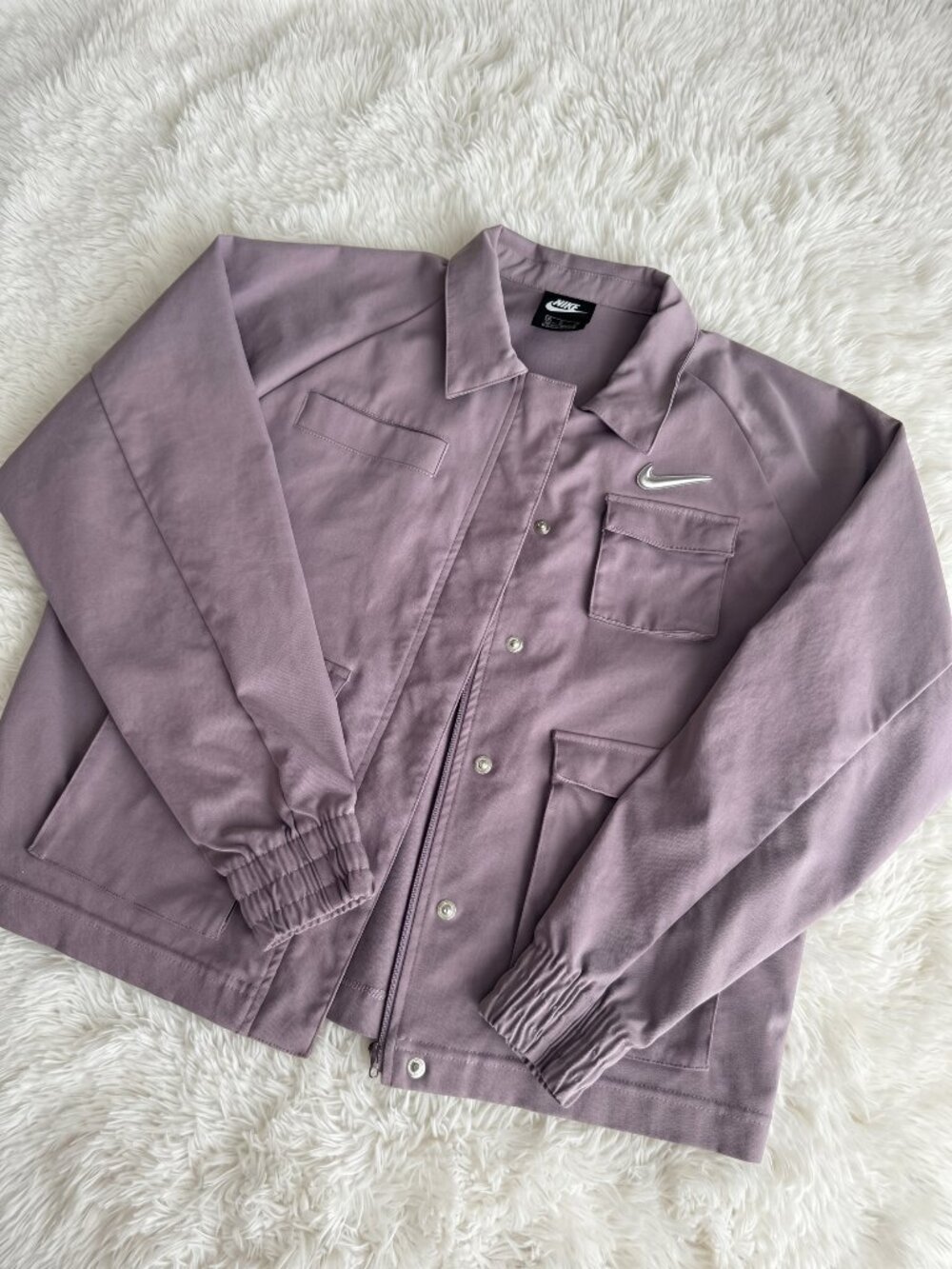 Nike Women's Purple and Pink Coat